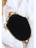 European American Retro Gold Embossed Hollow Wall Mirror Frame