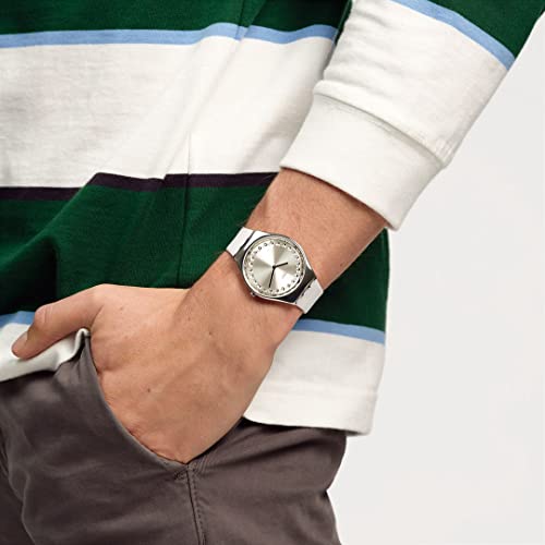 Swatch BRIGHT BLAZE Holiday Collection SYXS143 Women's Watch, White