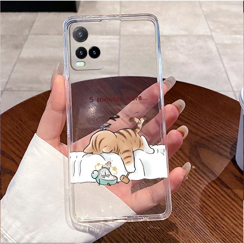 For Vivo Y33S V2109 Casing Vivo Y33T Y21T Y21S Y21 2021 Cover Clear Luxury Cute Love Rabbit Funny Soft Silicone TPU Phone Case