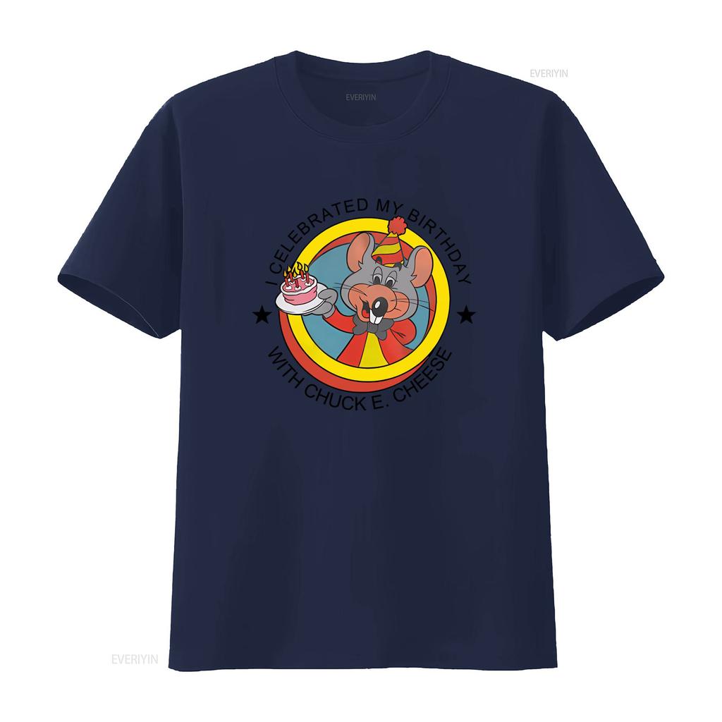 Chuck E Cheese Birthday Celebration T Shirt Fun Mouse Design for Kids Parties vintage Washed Versatile Breathable