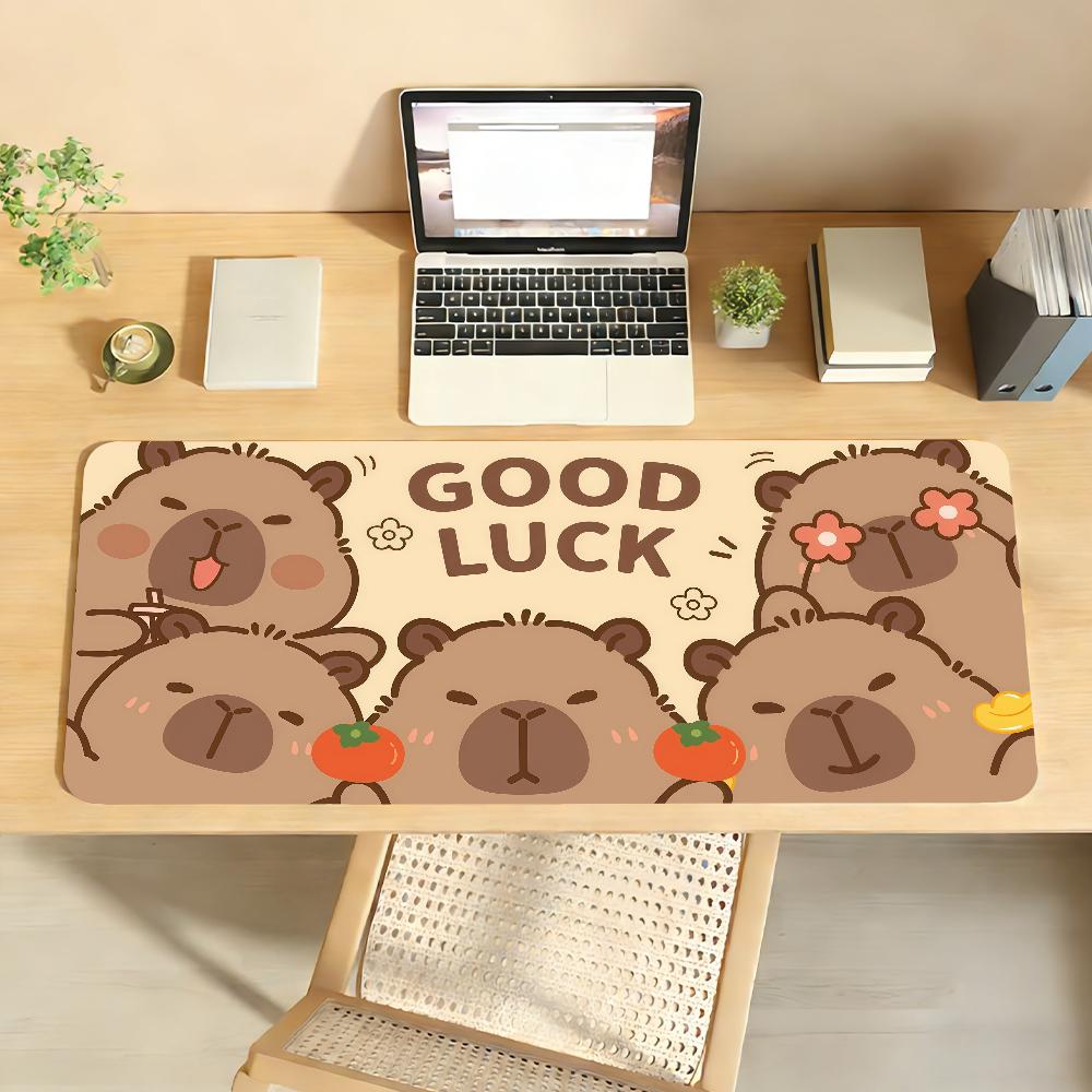 Cute Capybara Cartoon Mouse Pad For Office Gaming And Keyboards NonSlip Large Waterproof