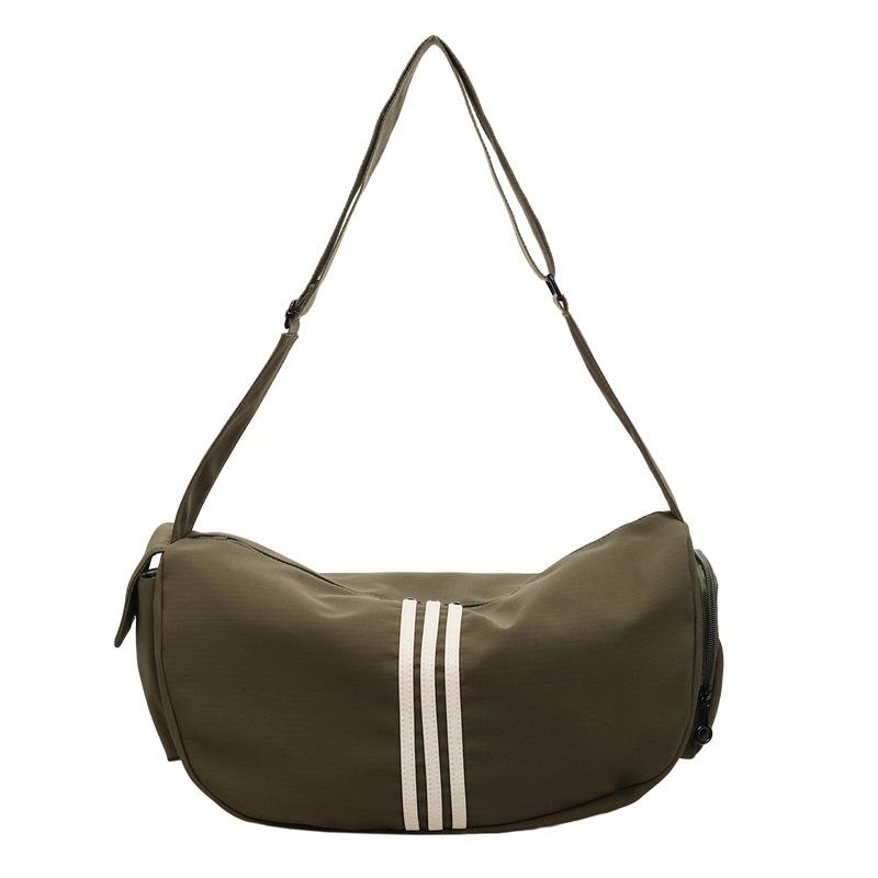 

2025 new large-capacity casual lightweight storage crossbody bag autumn versatile trend Korean foreign style shoulder bag армия зеленый