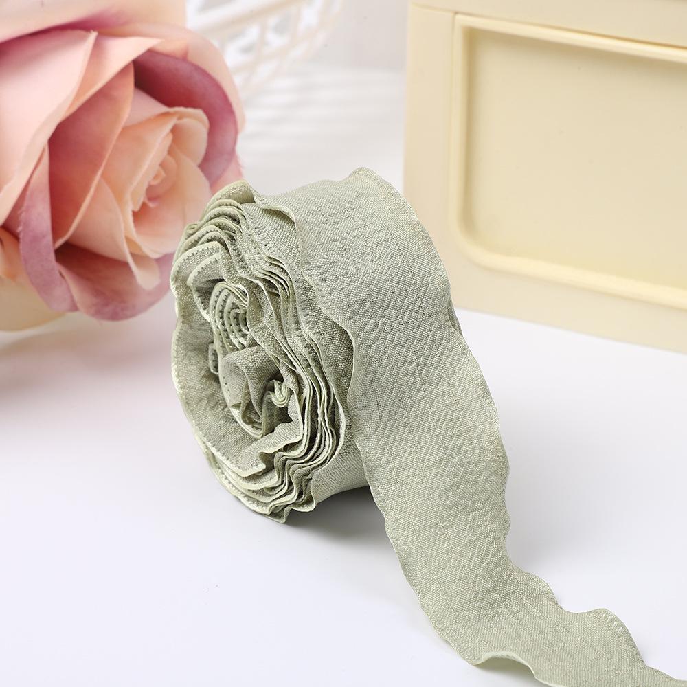 2.5cm Pleated Christmas Ribbon for Floral Arrangements & DIY Bouquets
