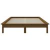 Solid Wood Bed Honey Brown 140 x 190 cm Pine