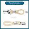 1~10Pcs Bathroom Towel Clips Braided Cotton Towel Clip With Metal Clamp For Home Bath Area Cooking Room Storage Pegs