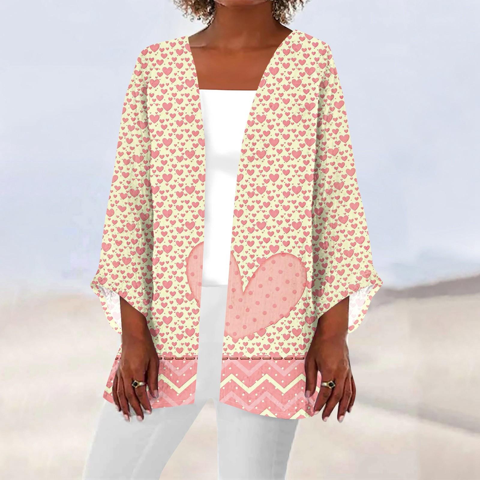 

Женская повседневная модная легкая куртка средней длины с принтом, кардиган L бежевый