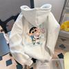 Early Autumn Korean Style Loose Crayon Shin-chan Oversized Women's Hoodie