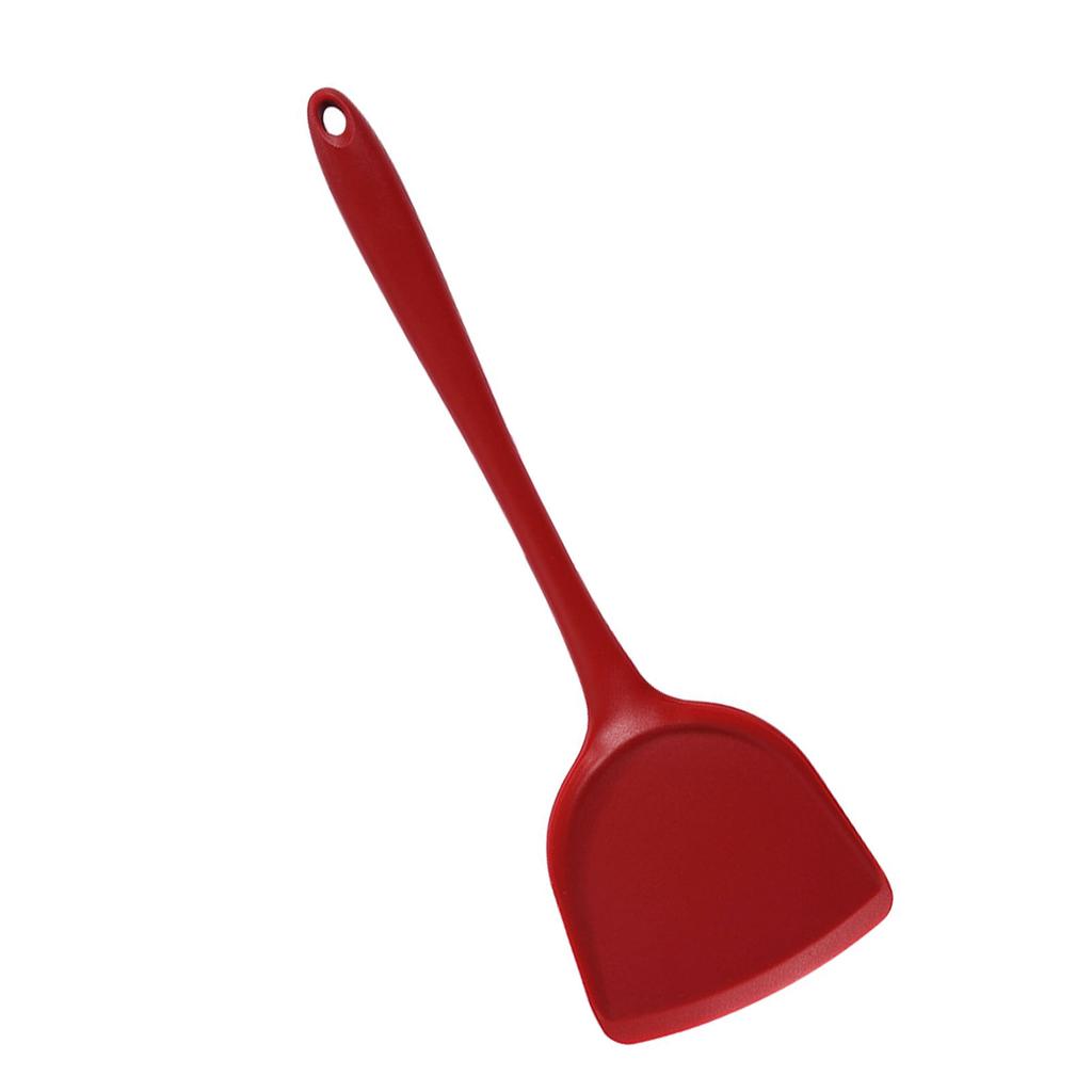 Silikon Spatula Isıya Dayanıklı Yapışmaz Mutfak Pişirme Spatulası Rahat Saplı Tencere