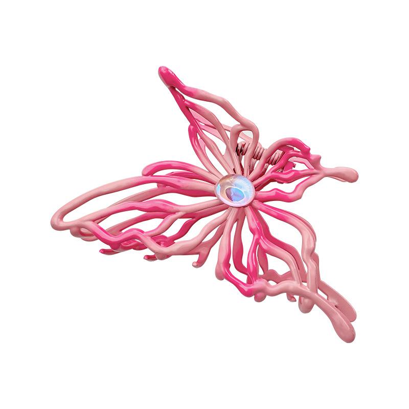Women's New Claw Clip Sweet Cool Style Hollowed-out Butterfly Grab Clip Shark Clip Hair Clip Hot Girl Hair Accessory Sweet Style