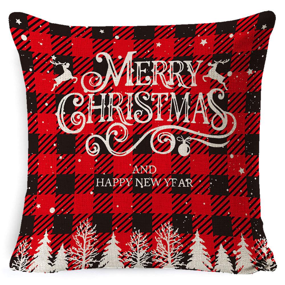 Pillowcase Christmas Pillowcase Light Luxury Pillowcase Ins Style Car Neck Cushion Office Lumbar Support