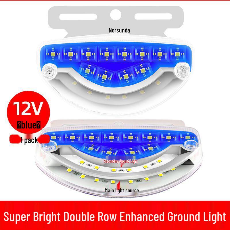 24V LED Truck Ground Light: High Brightness, Waterproof Side Marker, 12V Tire & Turn Signal Light