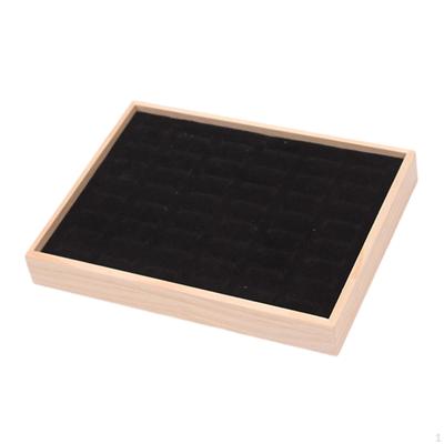 Bandeja de exibição de anéis de joias, proteção para armazenamento de joias