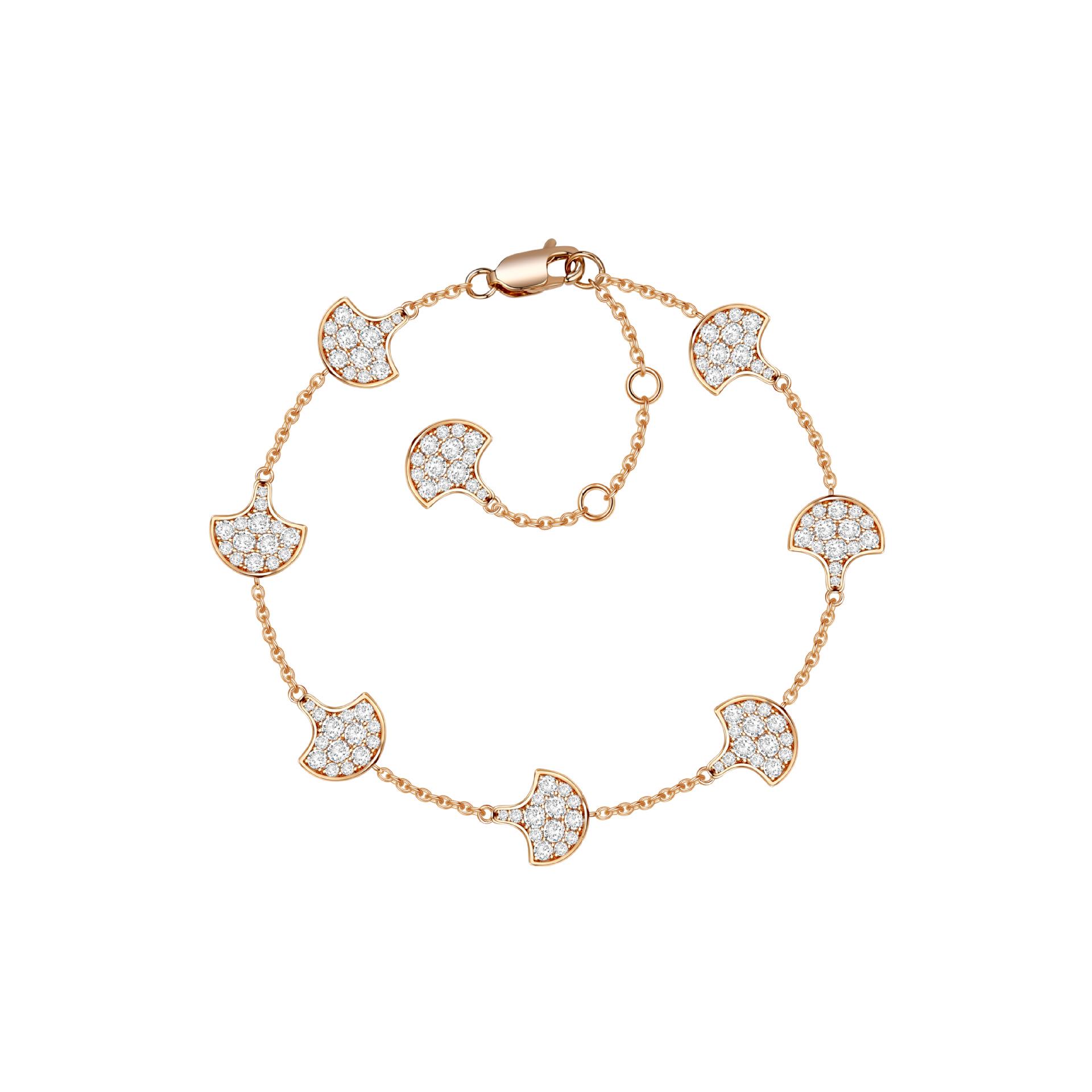 925 Sterling Silver Minimalist Fan-Shaped Diamond Flower Women s Sparkling Bracelet 925 Silver розы красного