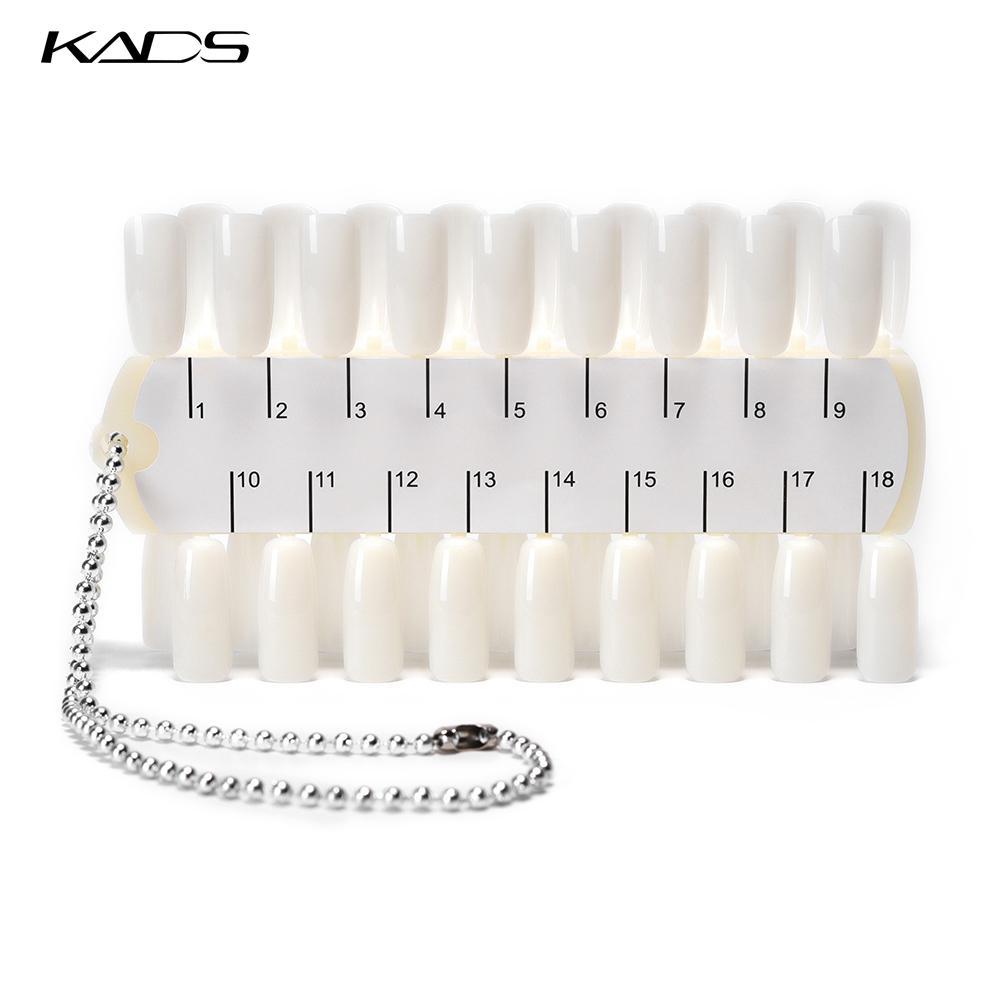 kads 36 Stück Nagelspitzen, Natur, für künstliche Nägel, Übungsdisplay, Nagelkunst-Palette