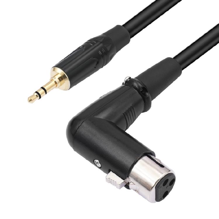 Travel 3.5mm TRS to 3Pin Microphone Cable for Space Saving Connection in Tight Studio Environment 30cm to 3.0m