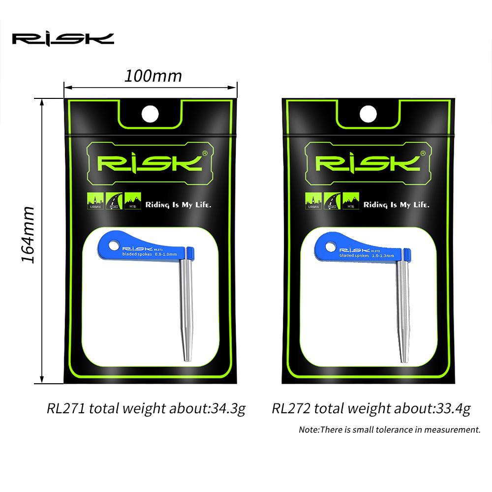 RISK Road Bike Bladed Spoke Wrench Fixing Tool Holder Seers Bicycle Flat Spokes Rim Ajustment Tool for 0.8mm To 1.3mm Spoke