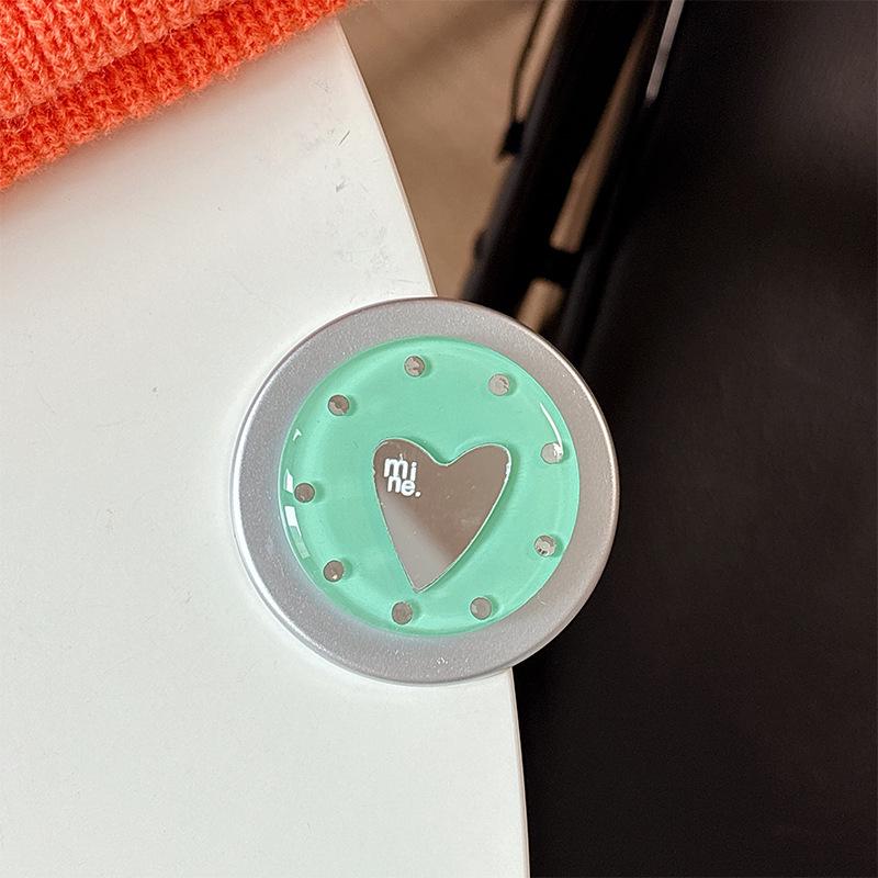 Bunter Liebe Herz Spiegel Handyhalter: Magsafe Magnetischer Aufkleber & Fingerring