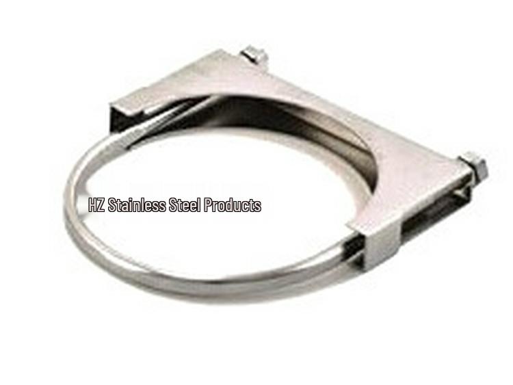 

Reinforced U-Shaped Car Exhaust Muffler Pipe Clamp Custom 25mm-203mm