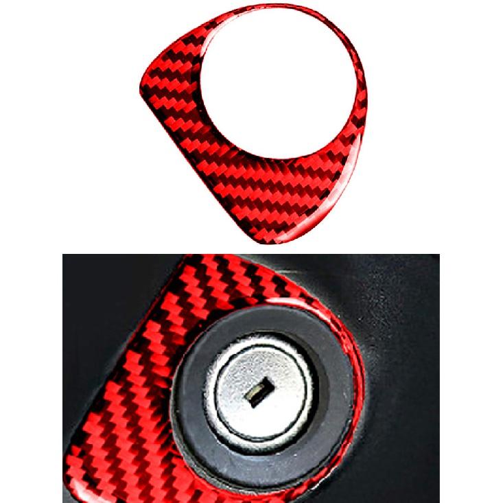 Pentru Ford F-150 2017- Accesorii auto Interior Fibră de carbon Cupă de scurgere față Cadru decorativ Wait Red Stickers