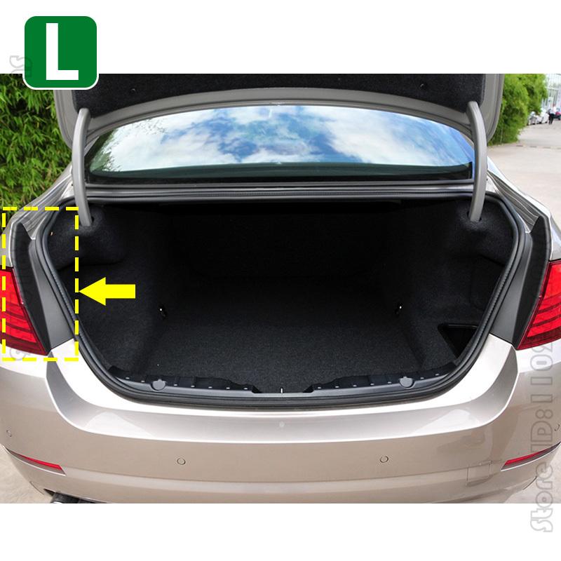 for 2010-2017 F10 BMW 528i 535d 535i 550i Hybrid 5 M5 Rear Trunk Rail Drip Trim Water Gutter Cover 51497453355 51497453356 Left 51497453355
