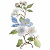 Iron On DIY Embroidered Stickers Flower Shape Clothes Sticker Elegant Flower Embroidery Patch  Bags