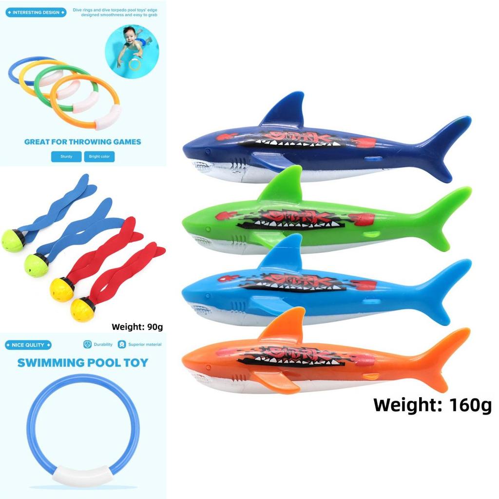 Childrens Diving Toys Set With Interactive Fish And Water Rings For Pool Fun