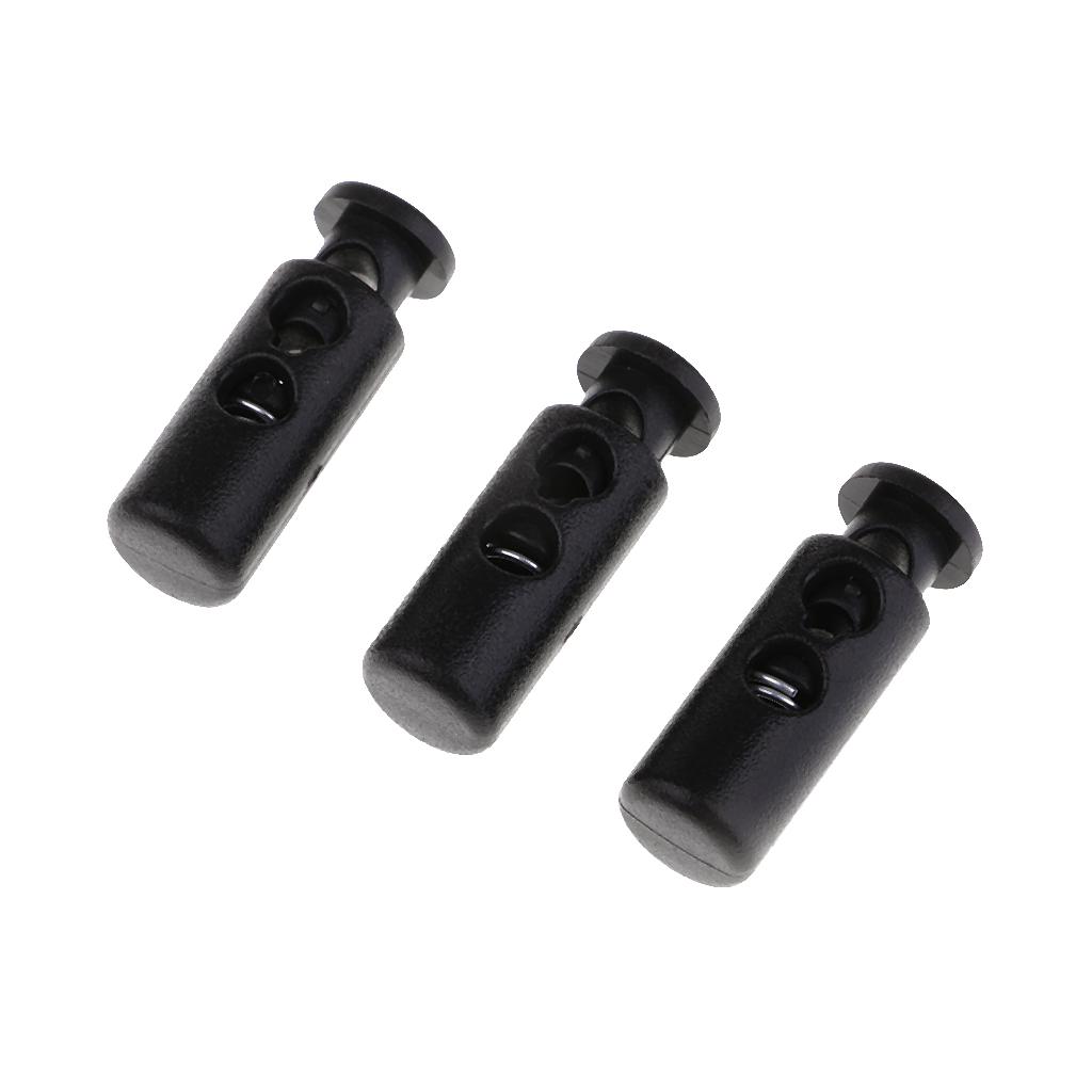 50pcs Plastic Double Hole Toggle Spring - XS038