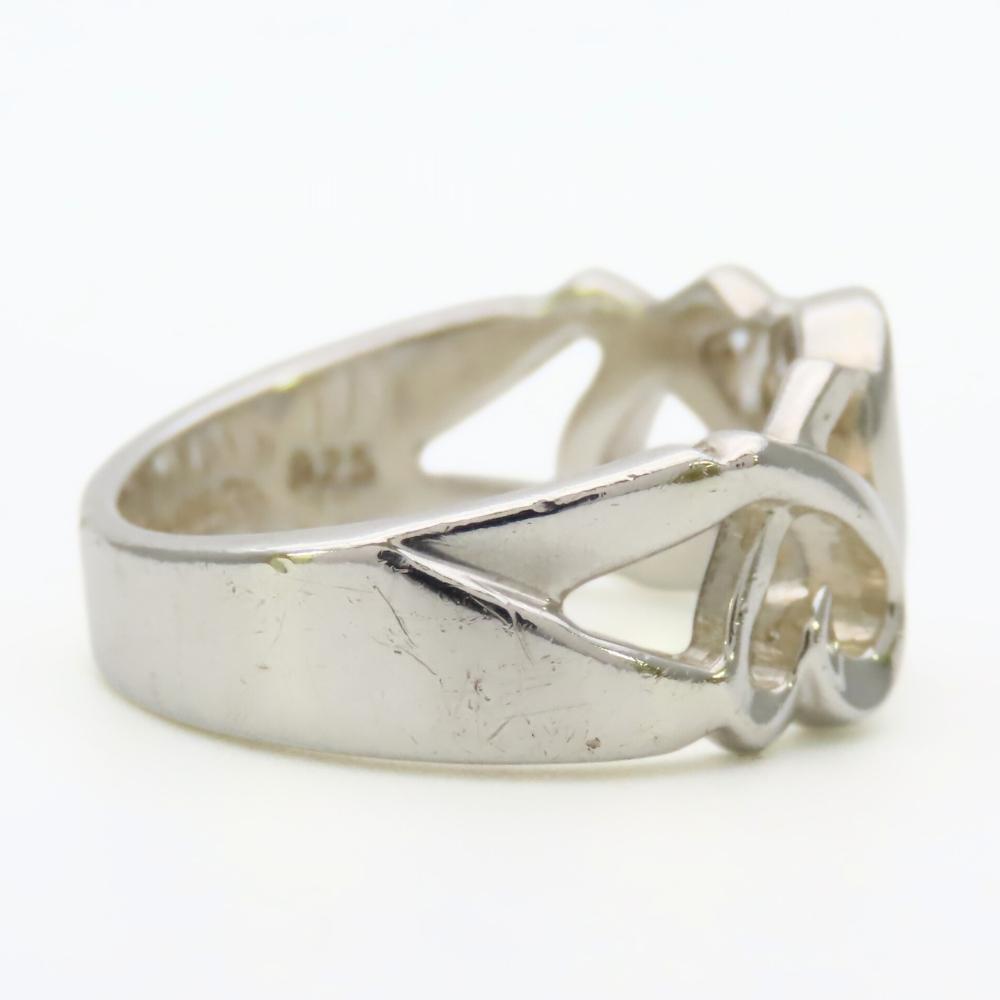 Used TIFFANY&Co. Ring Loving heart triple Paloma Picasso EU#50 Silver925 4.7g Silver Accessories