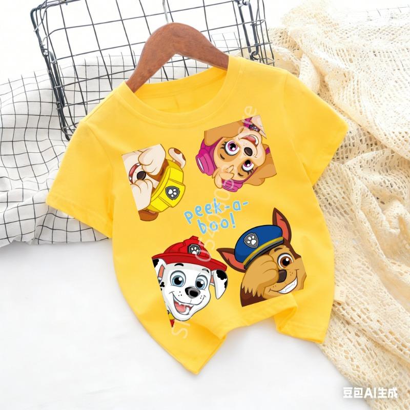 New Summer Kids Clothes Cute Short Sleeve T-shirt Boys Casual Soft Tops