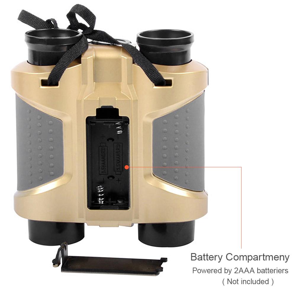 4X30 Binoculars for Kids Toy Binoculars Night Vision Scope Telescope with Pop-up Light Zoom Binoculars Children Binoculars