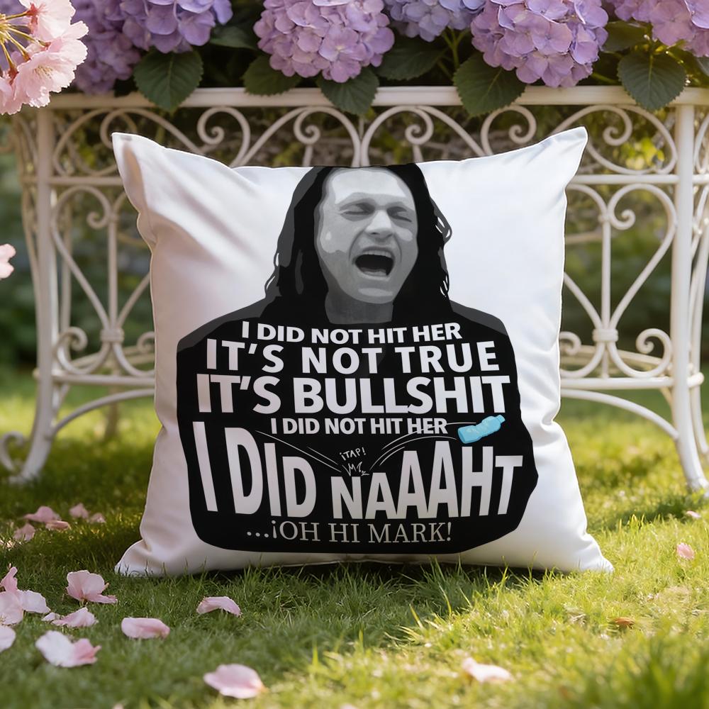 The R-Room T-Tommy Wiseau Cushion Cover Home & Car Dual-Scene Pillow Cover: Reversible For Premium Comfort