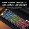 YINDIAOY65S Mechanical Keyboard Kit -swappable 3-mod Bluetooth 2.4G Wireless RGB Backlit Gasket Structure with display screen