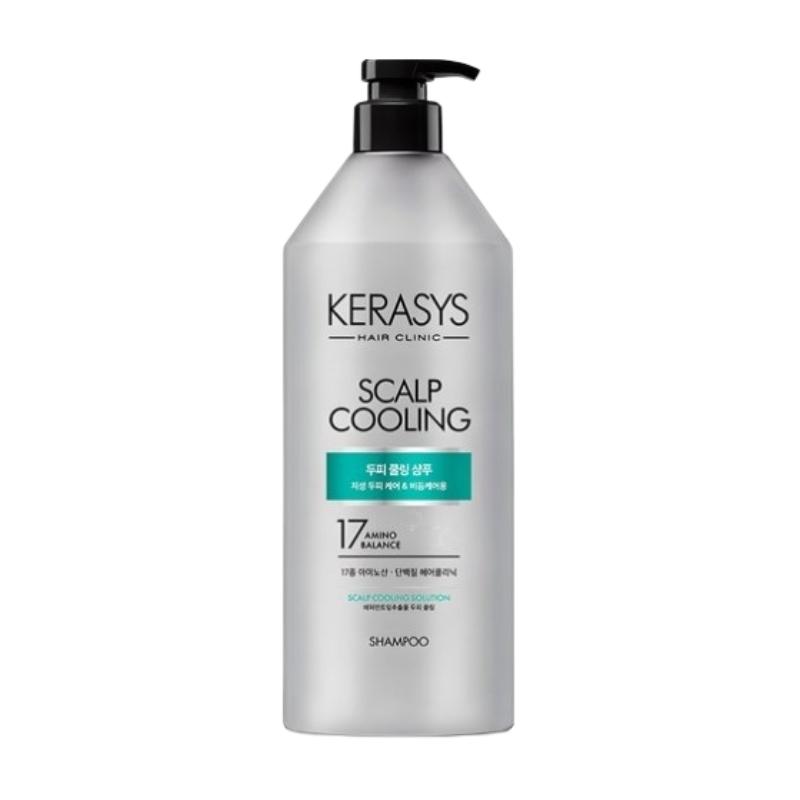 Kerasys Scalp Cooling Protein Shampoo 980ml | Korean Cooling Scalp Care Shampoo with Menthol, Peppermint, Spearmint, 17 Amino Acids & Protein Care 980ml