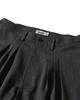 Kalagteo Herringbone Pleat Pants / Charcoal