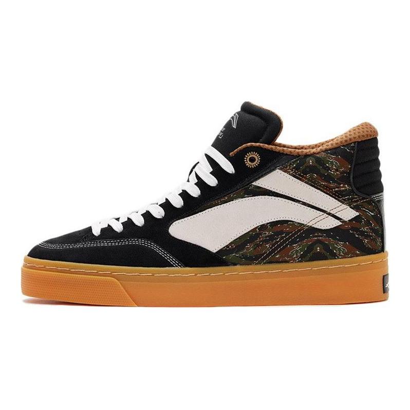 LiNing 180 Cozy Skateboarding Shoes Black Camouflage AECS003-3