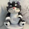 JOYBLISS Stock Soothing New Breath Light Sound Cute Leering Cat Music Early Education Doll Stuffed Animals