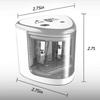 New Two-hole Electric Automatic Pencil Sharpener Switch Pencil Sharpener Home Office School Supplies Stationery Art