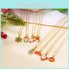 Santa Claus Necklace With Colorful Oil Finish For Unisex Christmas Gift Accessory