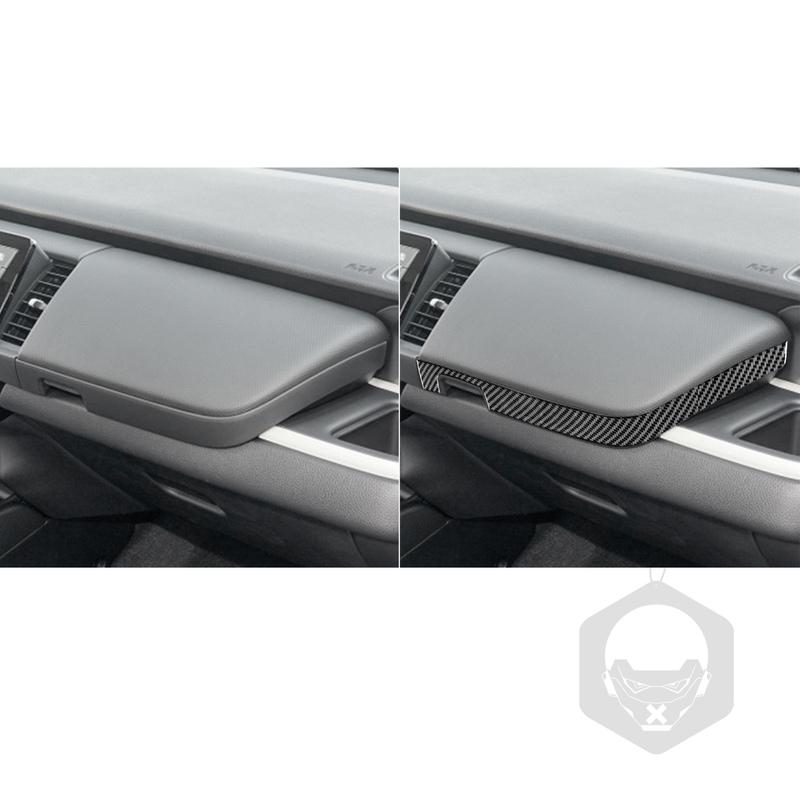 Real Carbon Fiber Car Accessories Passenger Strips Decorative Trim Cover Soft Sticker For Honda Fit /Jazz GR9 2024 2025