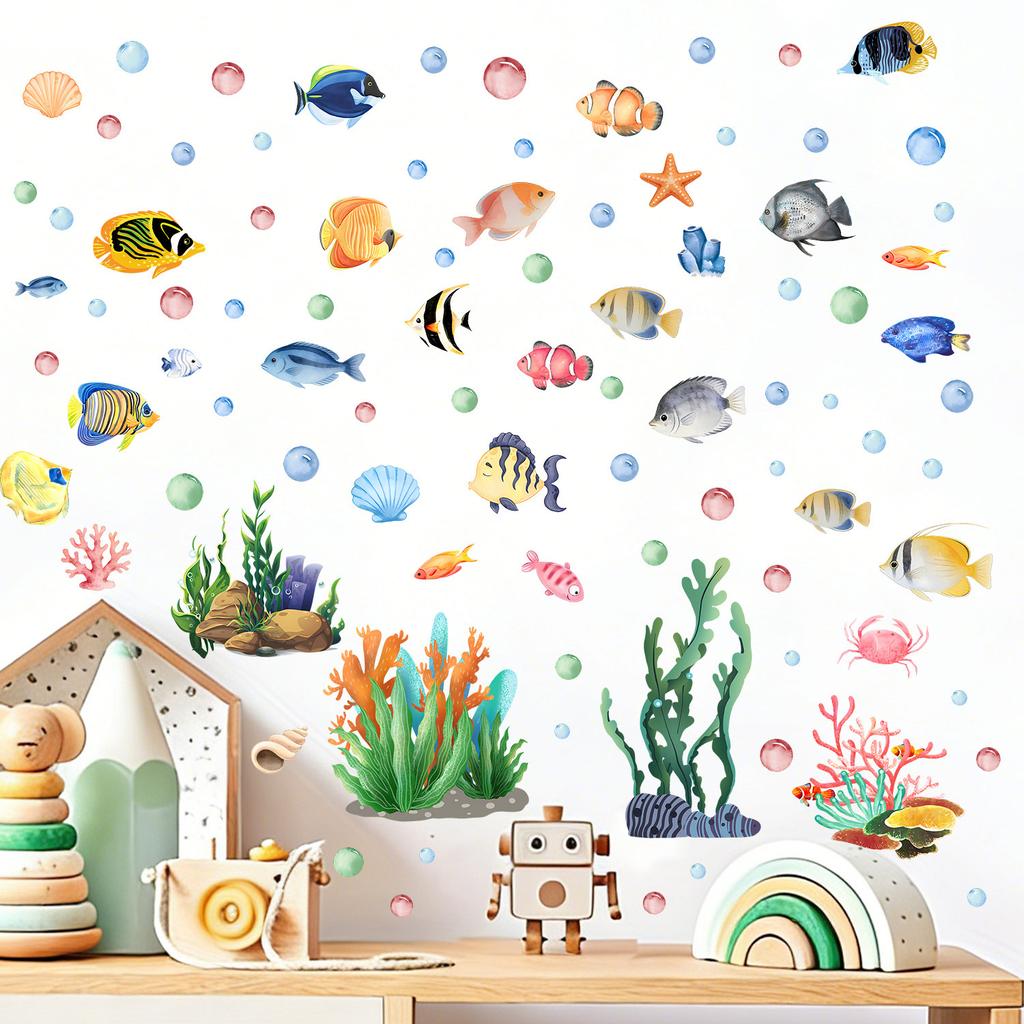 Night Light Underwater World Bedroom Bathroom Living Room Balcony Wall Decoration Stickers