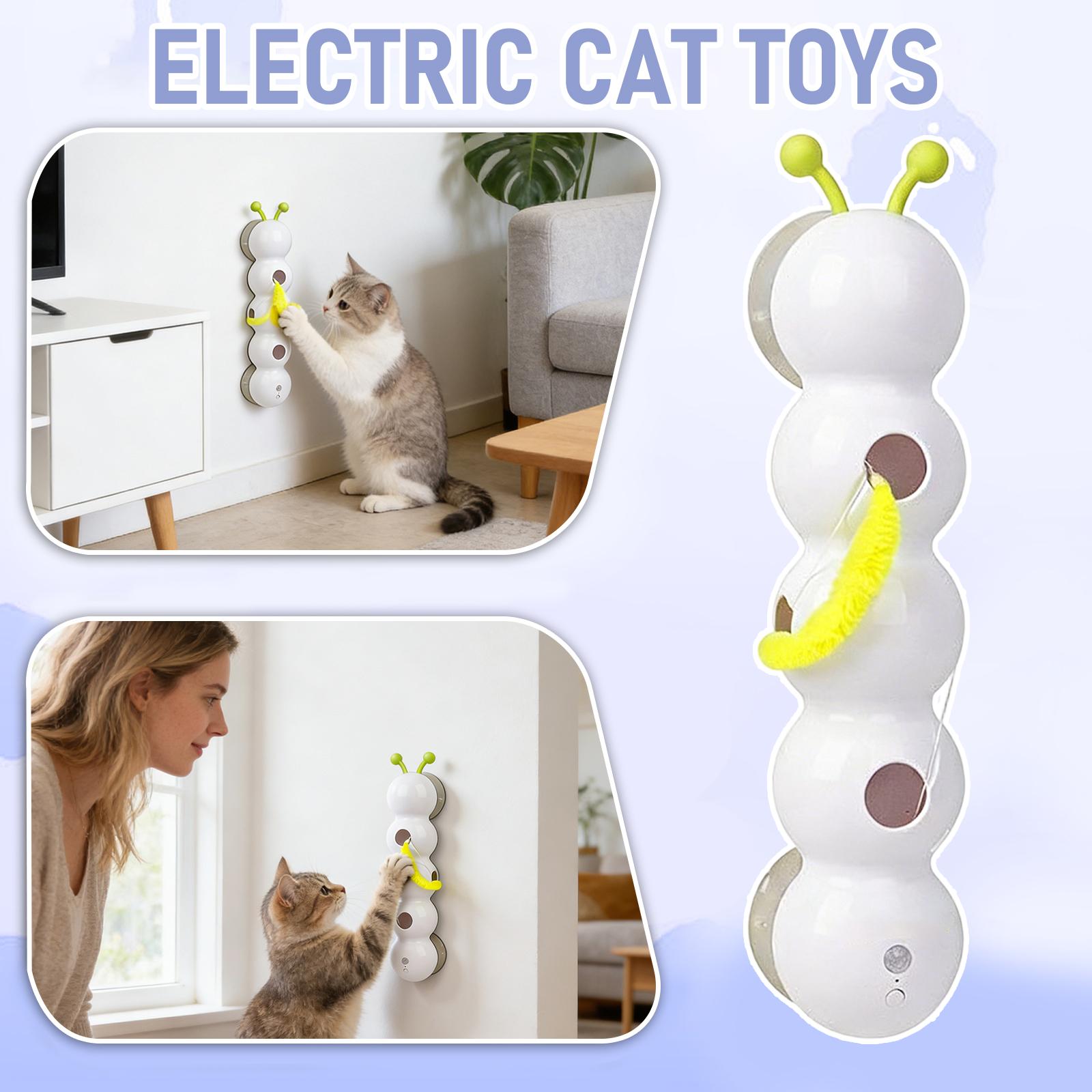 

Whack A Worm Toy, Interactive Caterpillar Toy With Motion , Whack A Worm Post Toys With Suction Cup, Moving Caterpillar Toys For Indoor Cats (3PC) One Size