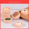Miniature Resin Steamed Dumpling And Shaomai Food Figurines Cute Micro Landscape Decor