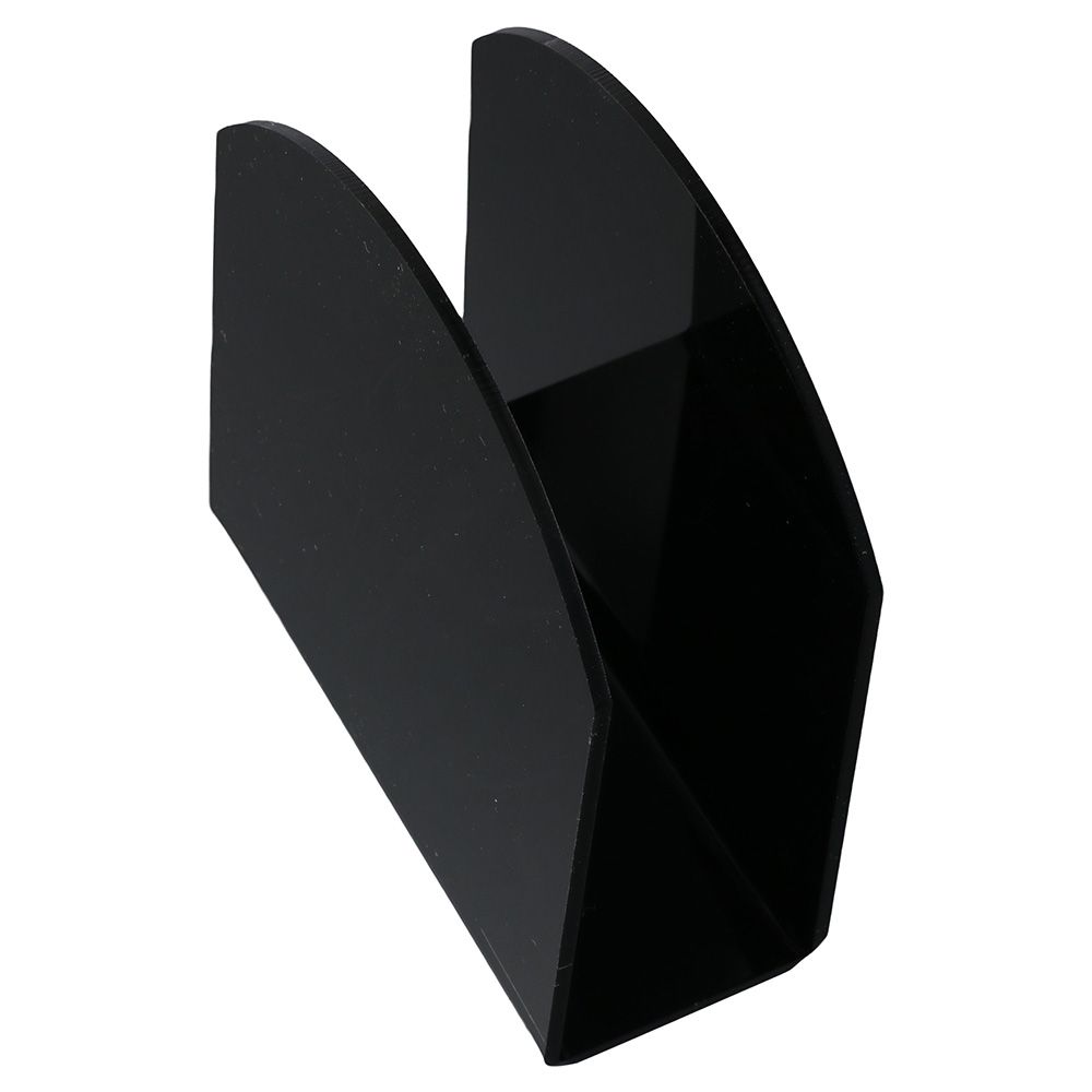 2pcs Acrylic Napkin Holder Black Modern Tabletop Freestanding Tissue Dispenser 4.9 x 4.7 x 1.96 inches Holders for Paper Napkin