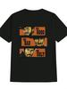 Men'S Casual Crew Neck T-Shirt with ''The Good, The Bad and The Ugly'' Portrait Pr