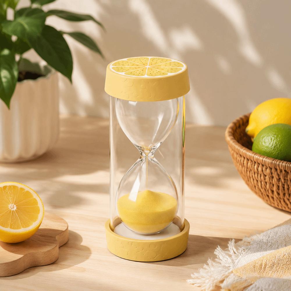 Portable Fruit Sand Clock Colorful Sand Hourglass Timer Stylish 3 Minutes Hourglass Child