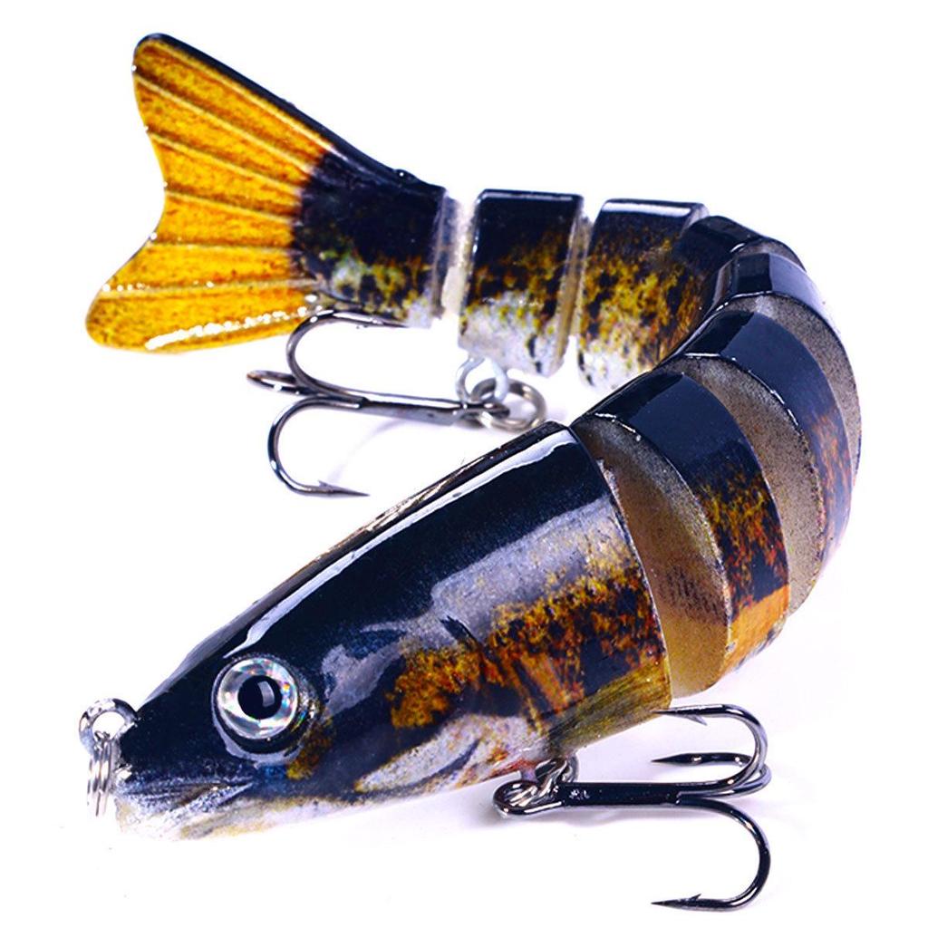 12.8cm-18g Multi-Jointed Bionic Minnow Sinking Lure for Sea Fishing Tackle.