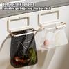 Garbage Bag Hanger Foldable Kitchen Trash Bag Holder Over Cabinet Door No-Drill Wall