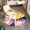 Famous cartoon NARUTO protagonist Uzumaki Naruto round carpet soft home decoration anti-slip door mat outdoor picnic mat carpet M2