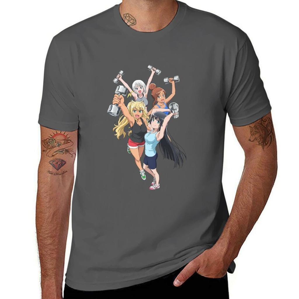 Dumbbell Nan Kilo Moteru Tshirt Casual Loose Short Sleeve Tee For Unisex