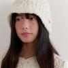 OVLA rough knitted classic bucket hat HA035
